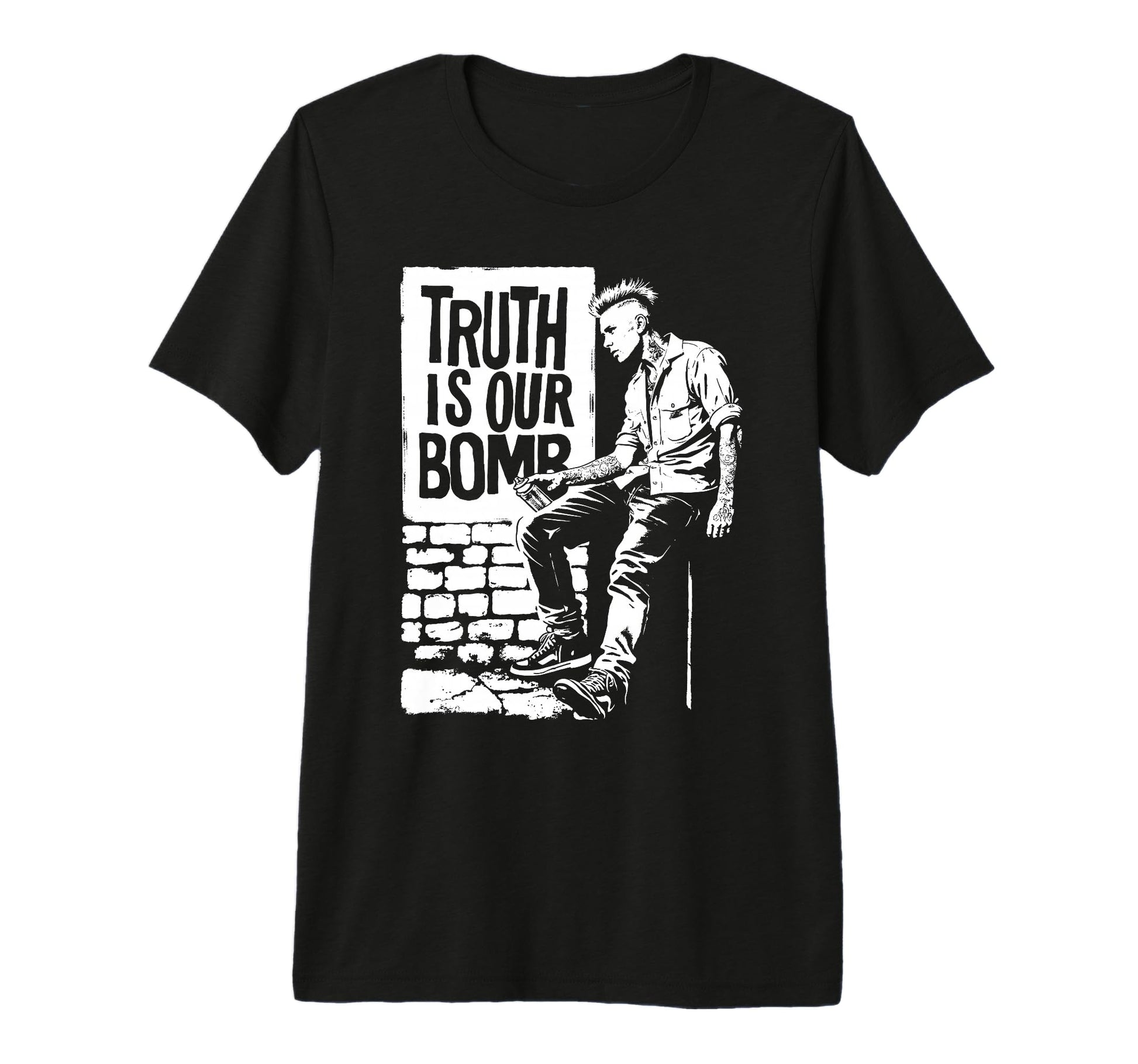 Punk Rock 90S Grunge Distressed Street T-Shirt - Trendy Graphic Men Women - T-Shirt, Sweatshirt, Hoodie