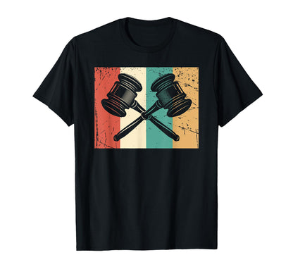 Judge Rainbow Court Gavel T-Shirt - Trendy Graphic for Adults - T-Shirt, Sweatshirt, Hoodie
