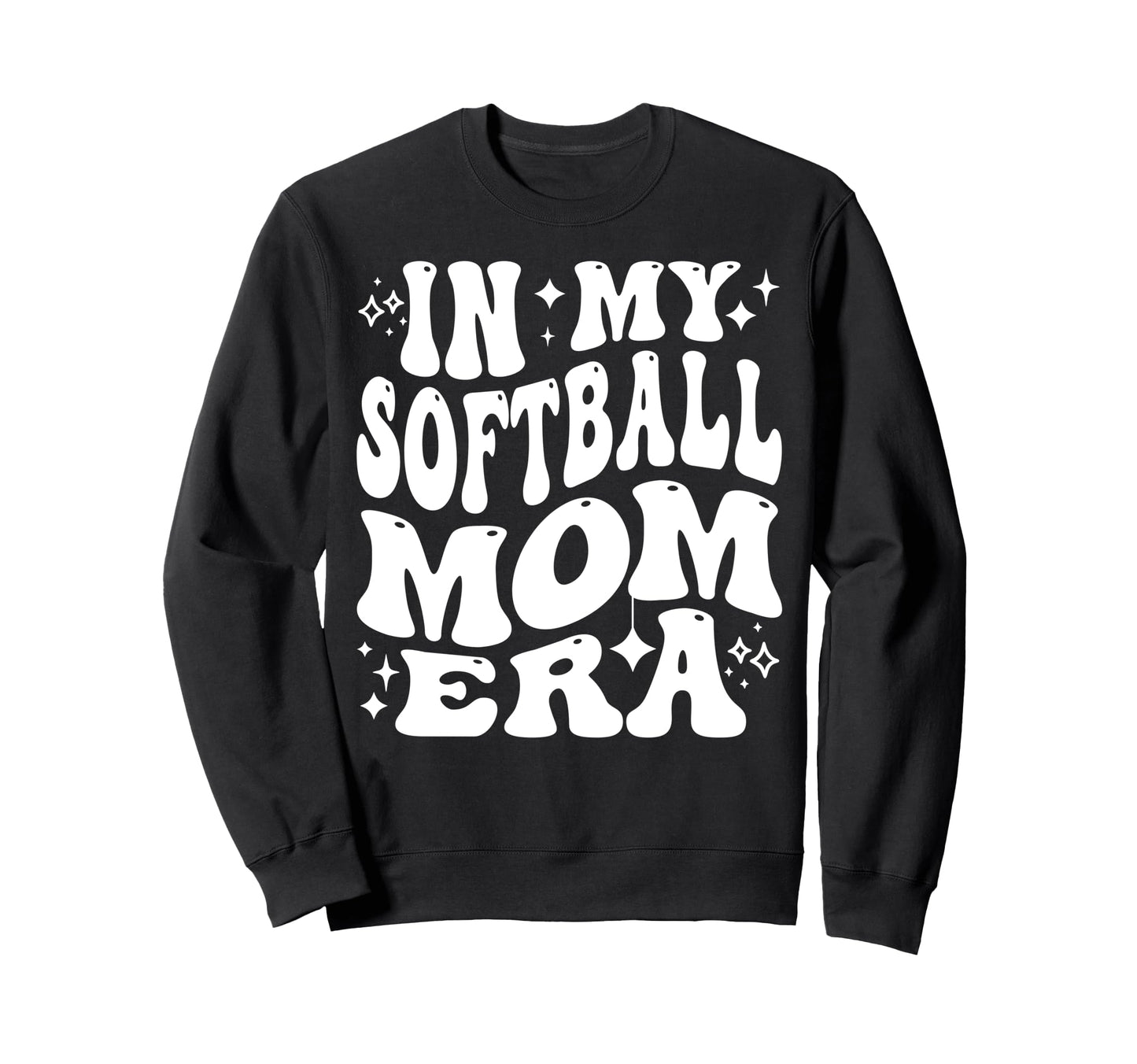 My Softball Mom Era Sports Mama Life Sweatshirt - Graphic Print for Adults - T-Shirt, Sweatshirt, Hoodie