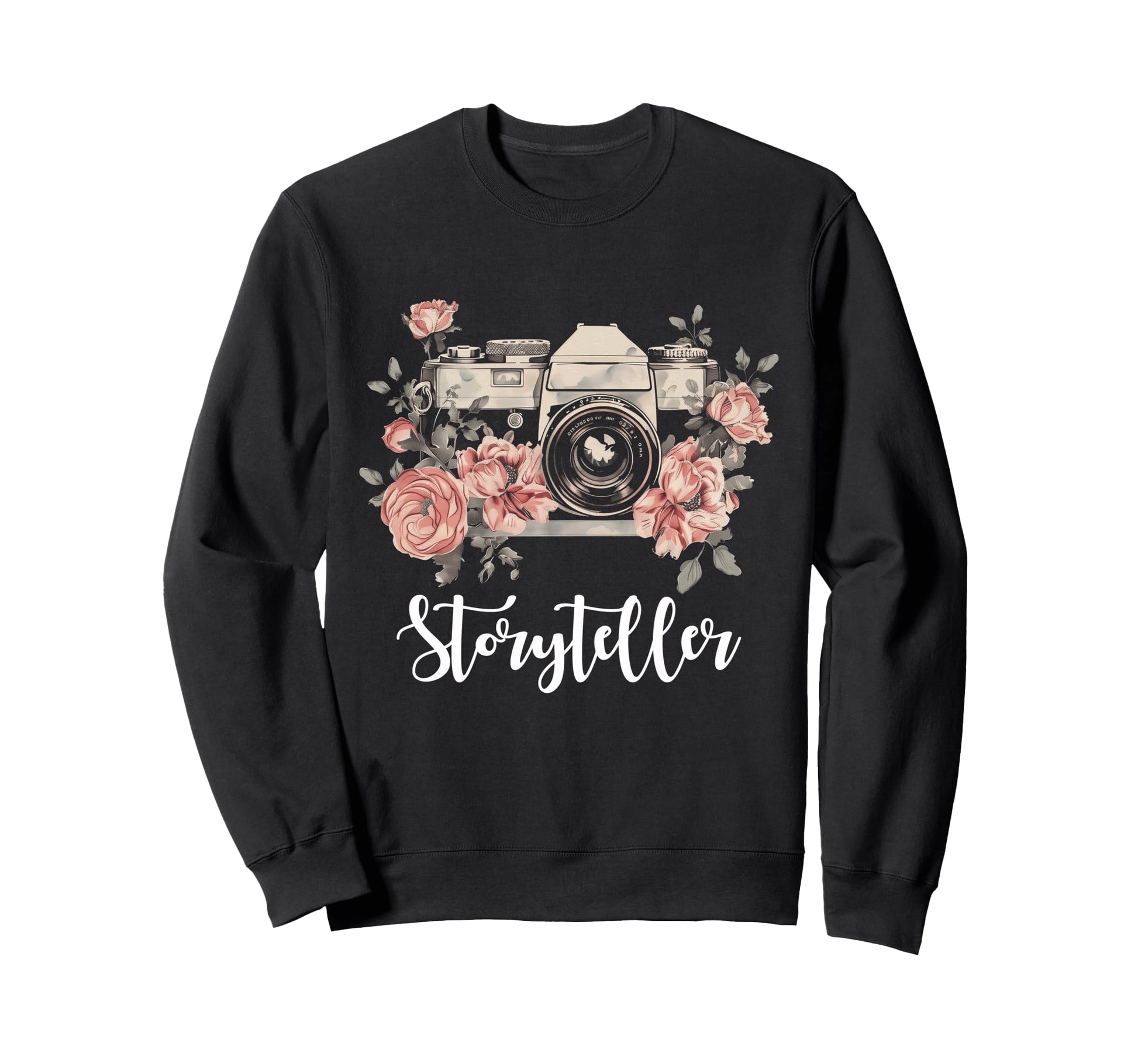 Photographer Storyteller Camera Sweatshirt - Fun Novelty Design Men Women - T-Shirt, Sweatshirt, Hoodie