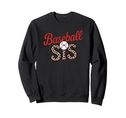Leopard Baseball Sis Sport Lover Sweatshirt - Unique Graphic for Adults - T-Shirt, Sweatshirt, Hoodie