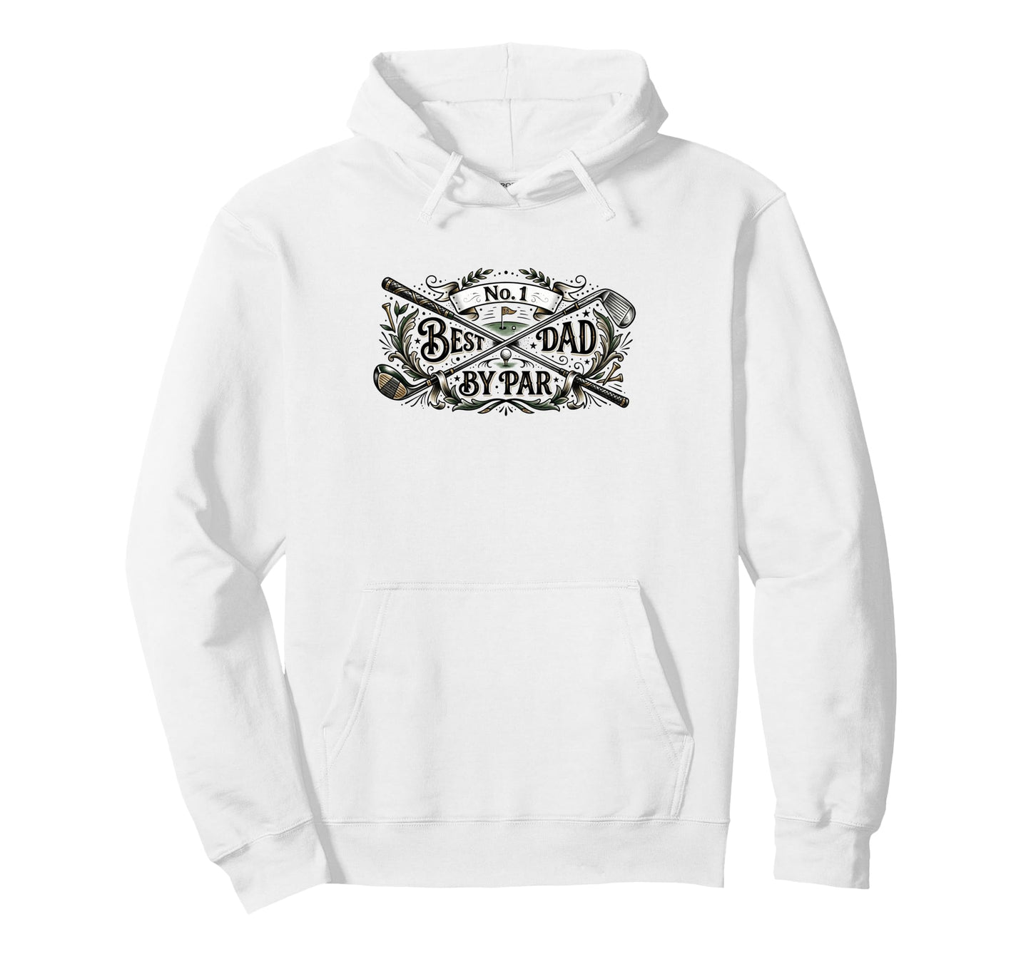 Fathers Day Funny Best Dad Par Golf Hoodie - Graphic Print Men Women - T-Shirt, Sweatshirt, Hoodie