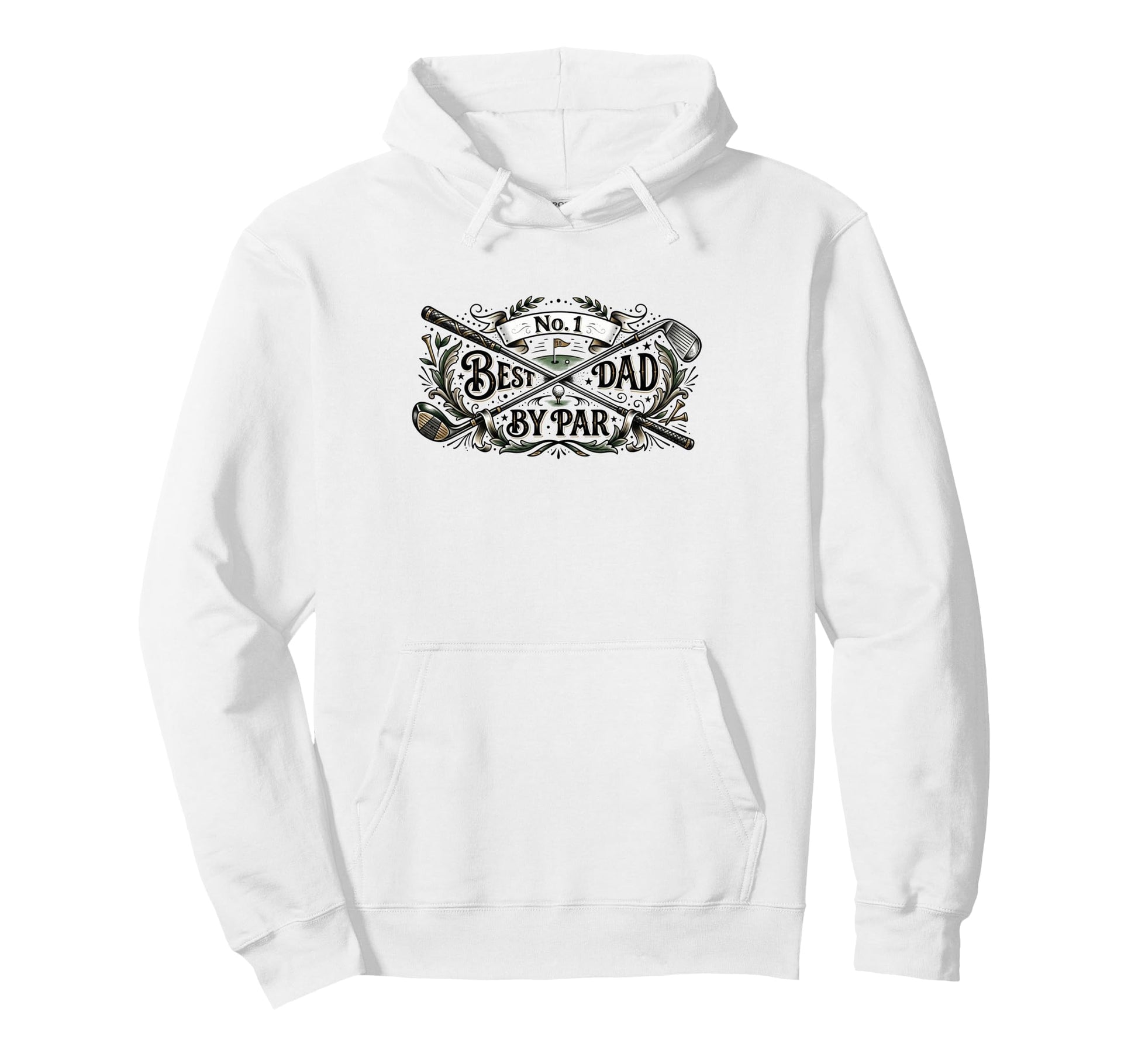 Fathers Day Funny Best Dad Par Golf Hoodie - Graphic Print Men Women - T-Shirt, Sweatshirt, Hoodie