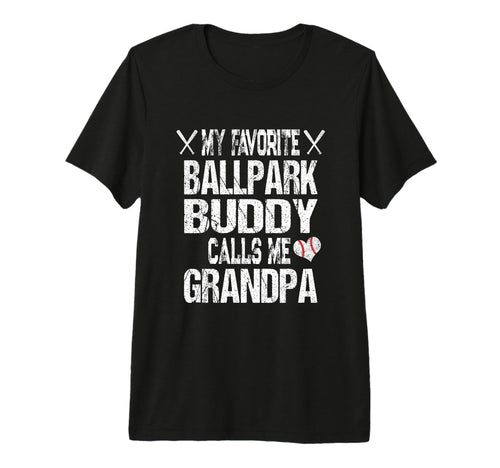 Mens My Favorite Ballpark Buddy Calls T-Shirt - Graphic Print for Adults - T-Shirt, Sweatshirt, Hoodie