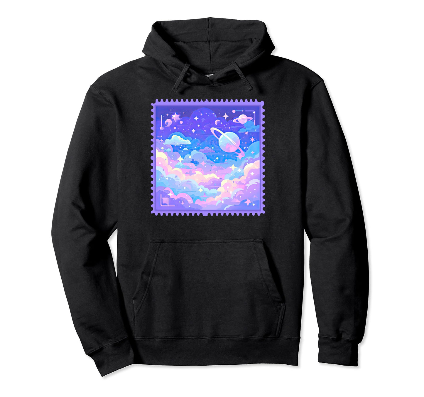 Pastel Galaxy Outer Space Anime Hoodie - Casual Everyday Wear Unisex - T-Shirt, Sweatshirt, Hoodie