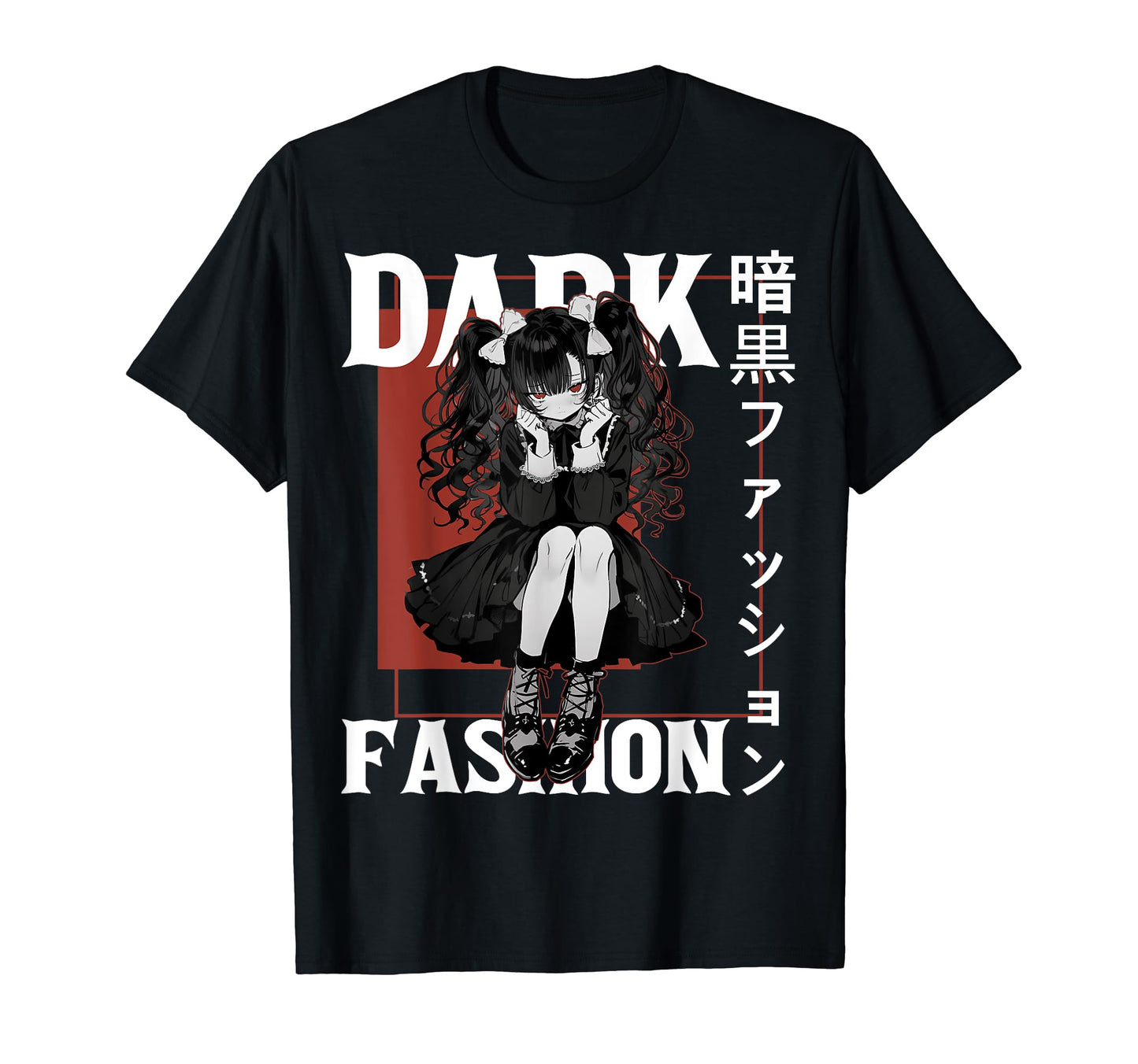 Maid Anime Gothic Vaporwave Soft T-Shirt - Minimalist Print for Adults - T-Shirt, Sweatshirt, Hoodie