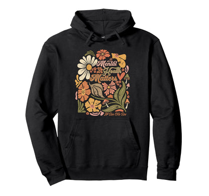 Aesthetic Wellness Gifts Boho Flower Hoodie - Streetwear Style Men Women - T-Shirt, Sweatshirt, Hoodie