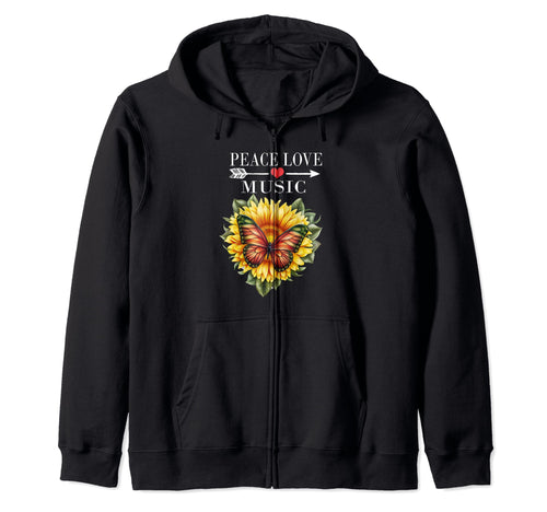 Peace Love Music Studio Designs T-Shirt - Streetwear Style for Adults - T-Shirt, Sweatshirt, Hoodie