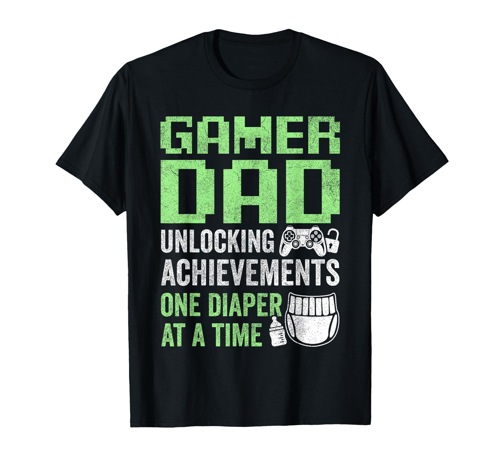 Gamer Dad Fathers Day Unlocking T-Shirt - Custom Art Print Unisex - T-Shirt, Sweatshirt, Hoodie