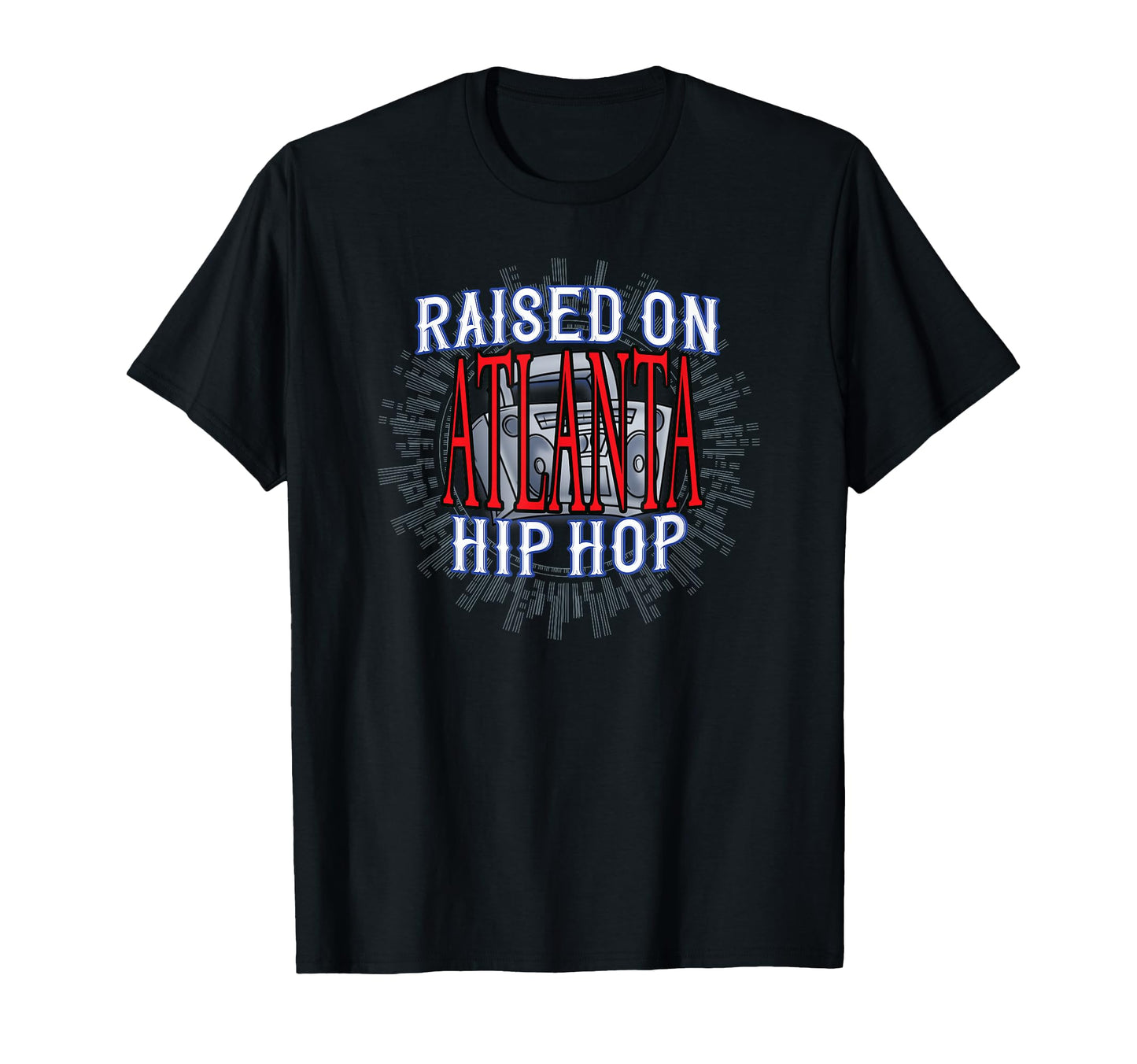 Boombox Ghetto Blaster Rap R B T-Shirt - Fun Novelty Design for Adults - T-Shirt, Sweatshirt, Hoodie