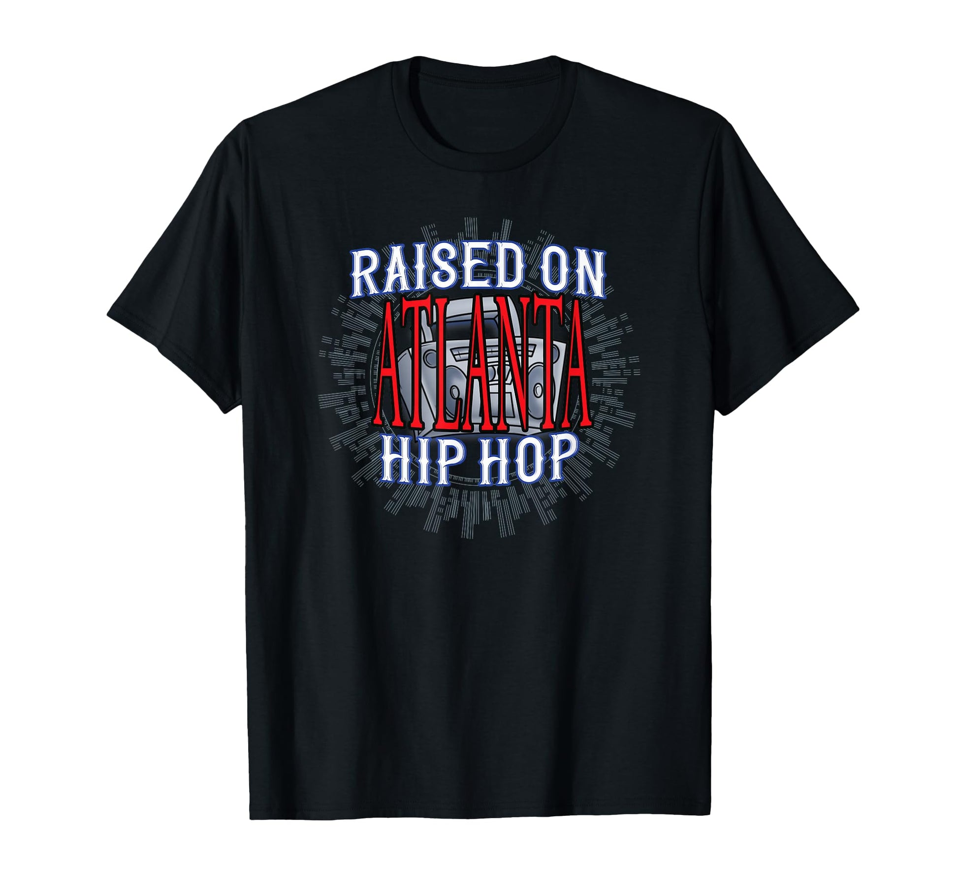 Boombox Ghetto Blaster Rap R B T-Shirt - Fun Novelty Design for Adults - T-Shirt, Sweatshirt, Hoodie