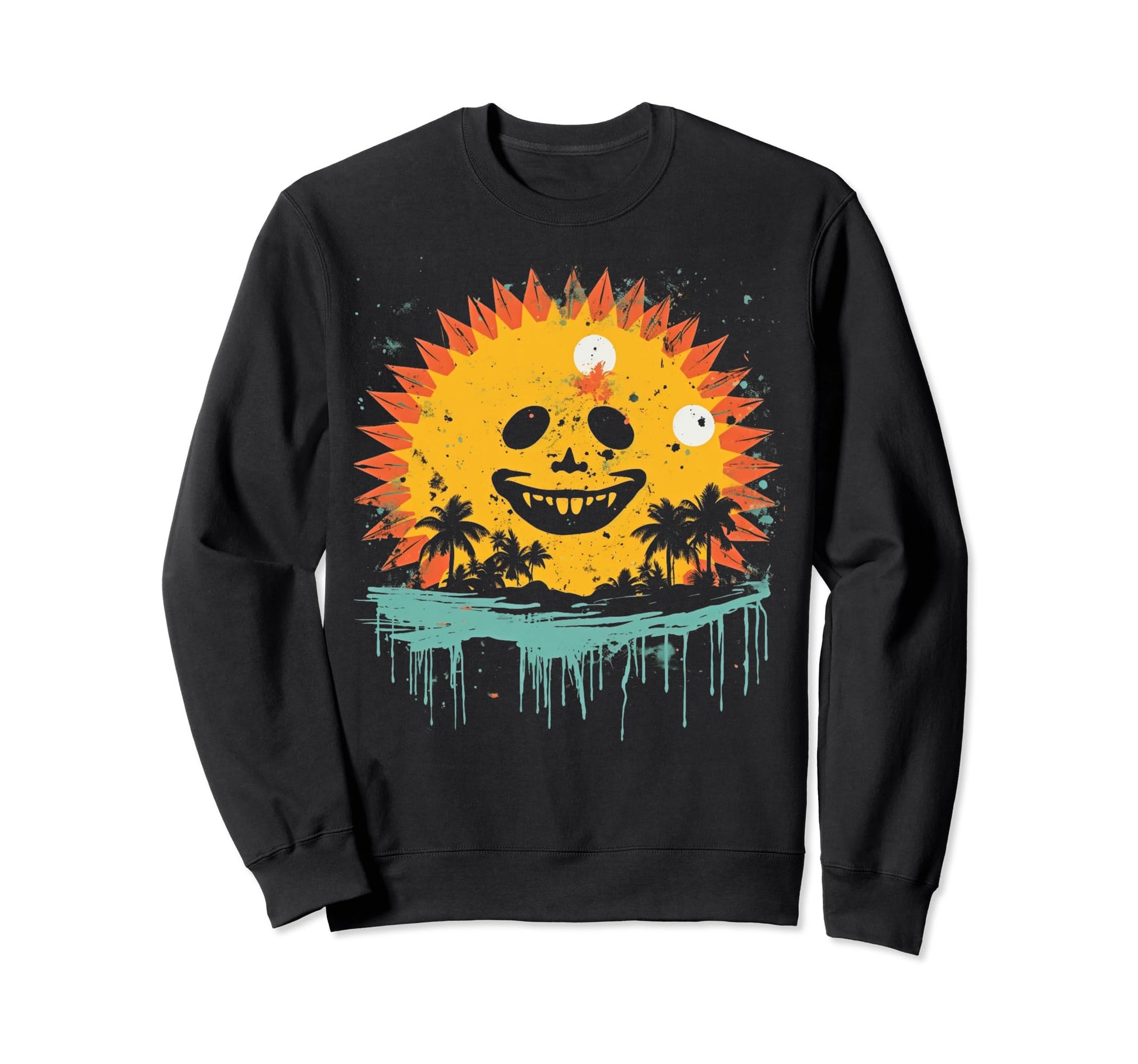 Sun Boho Groovy Sunshine Grunge 13 Sweatshirt - Graphic Print for Adults - T-Shirt, Sweatshirt, Hoodie