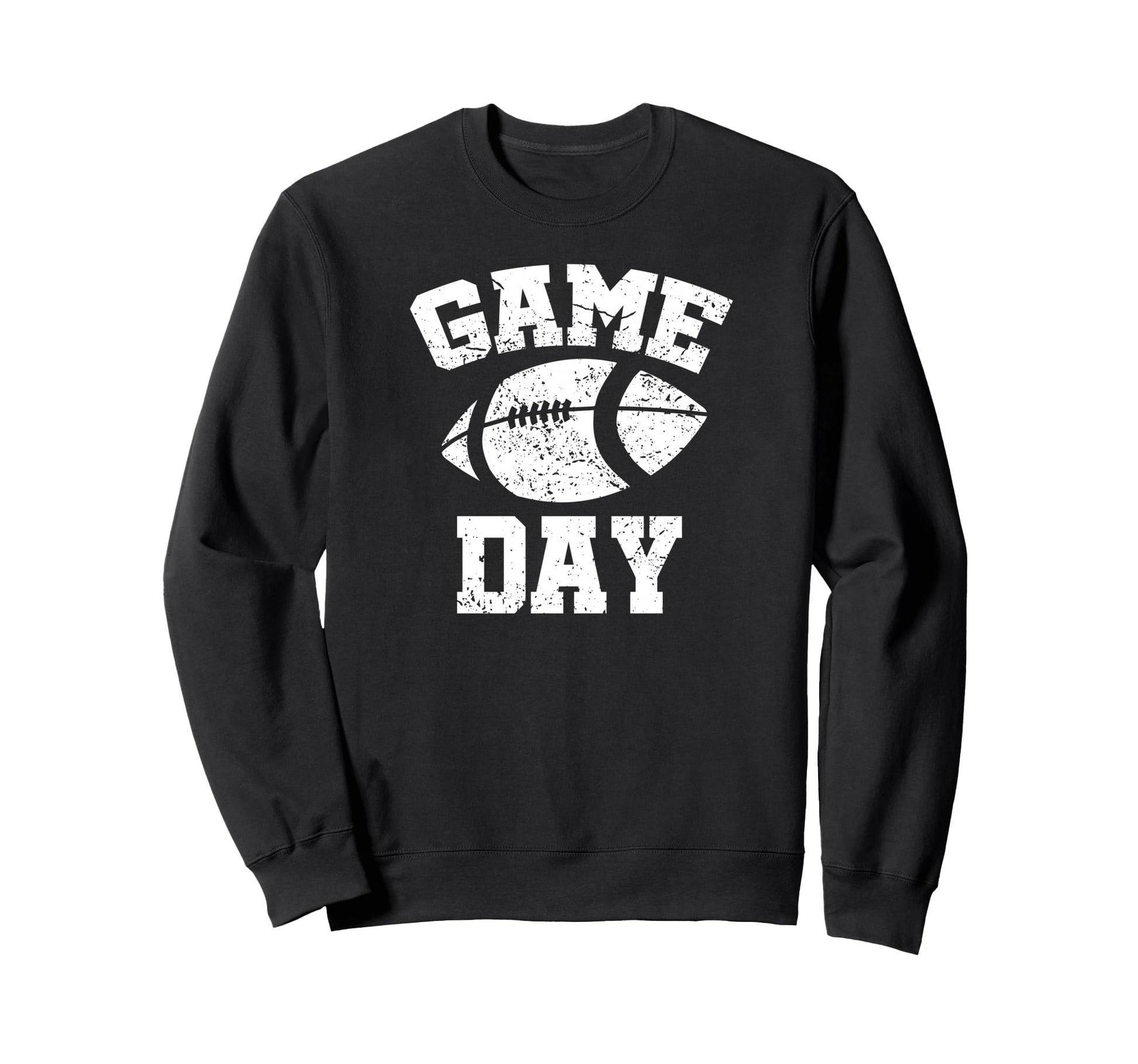 Distressed Football Game Day College Sweatshirt - Trendy Graphic Men Women - T-Shirt, Sweatshirt, Hoodie