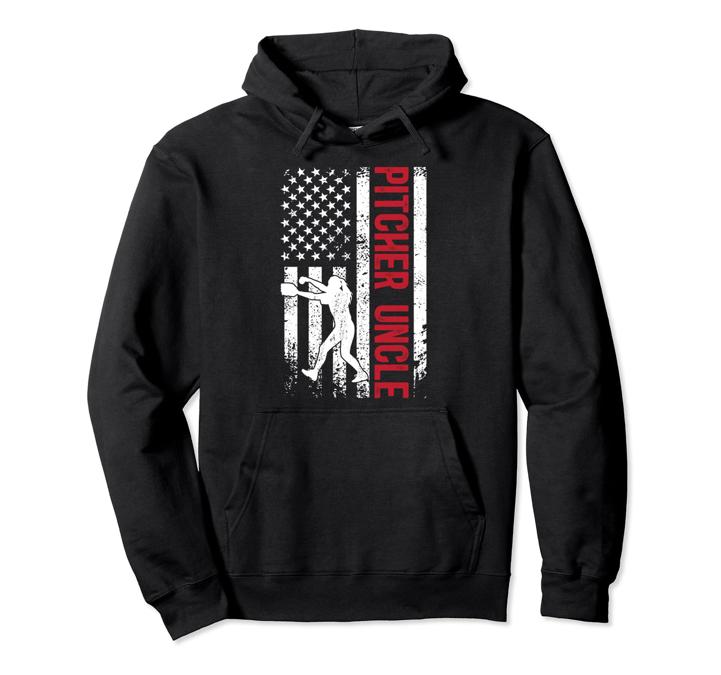 Baseball Pitcher Uncle Baseball Hoodie - Casual Everyday Wear Unisex - T-Shirt, Sweatshirt, Hoodie
