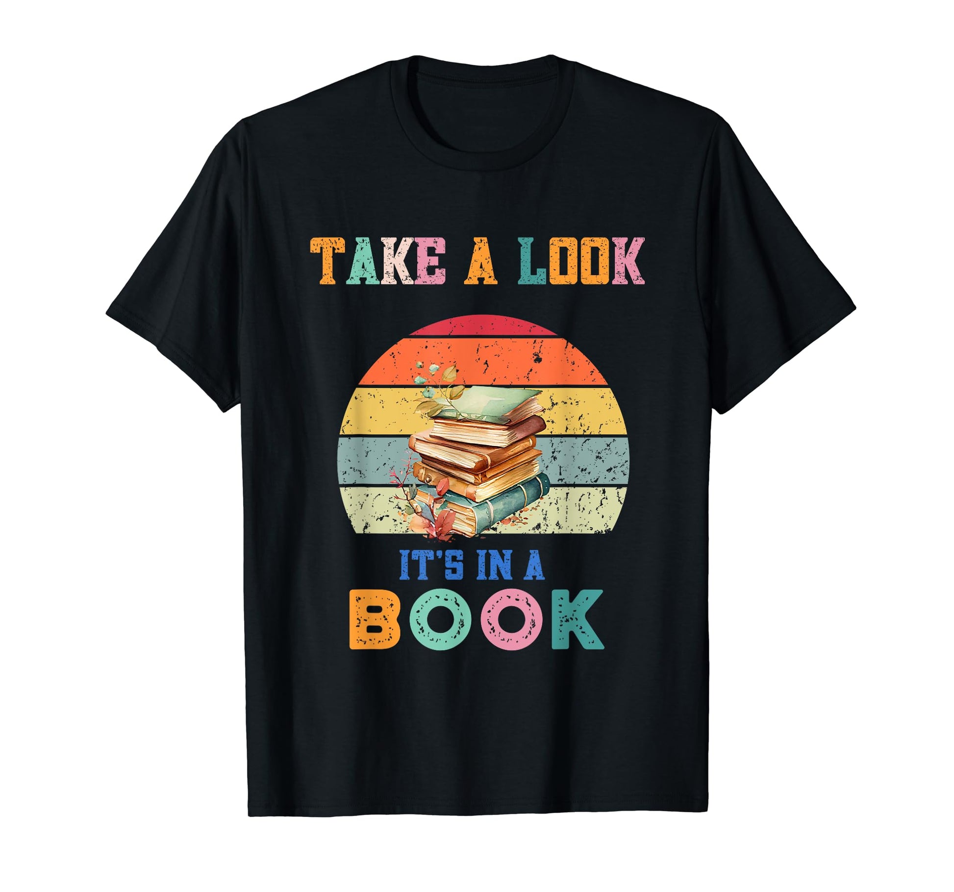 Take Its Book Rainbow Reading T-Shirt - Custom Art Print for Adults - T-Shirt, Sweatshirt, Hoodie