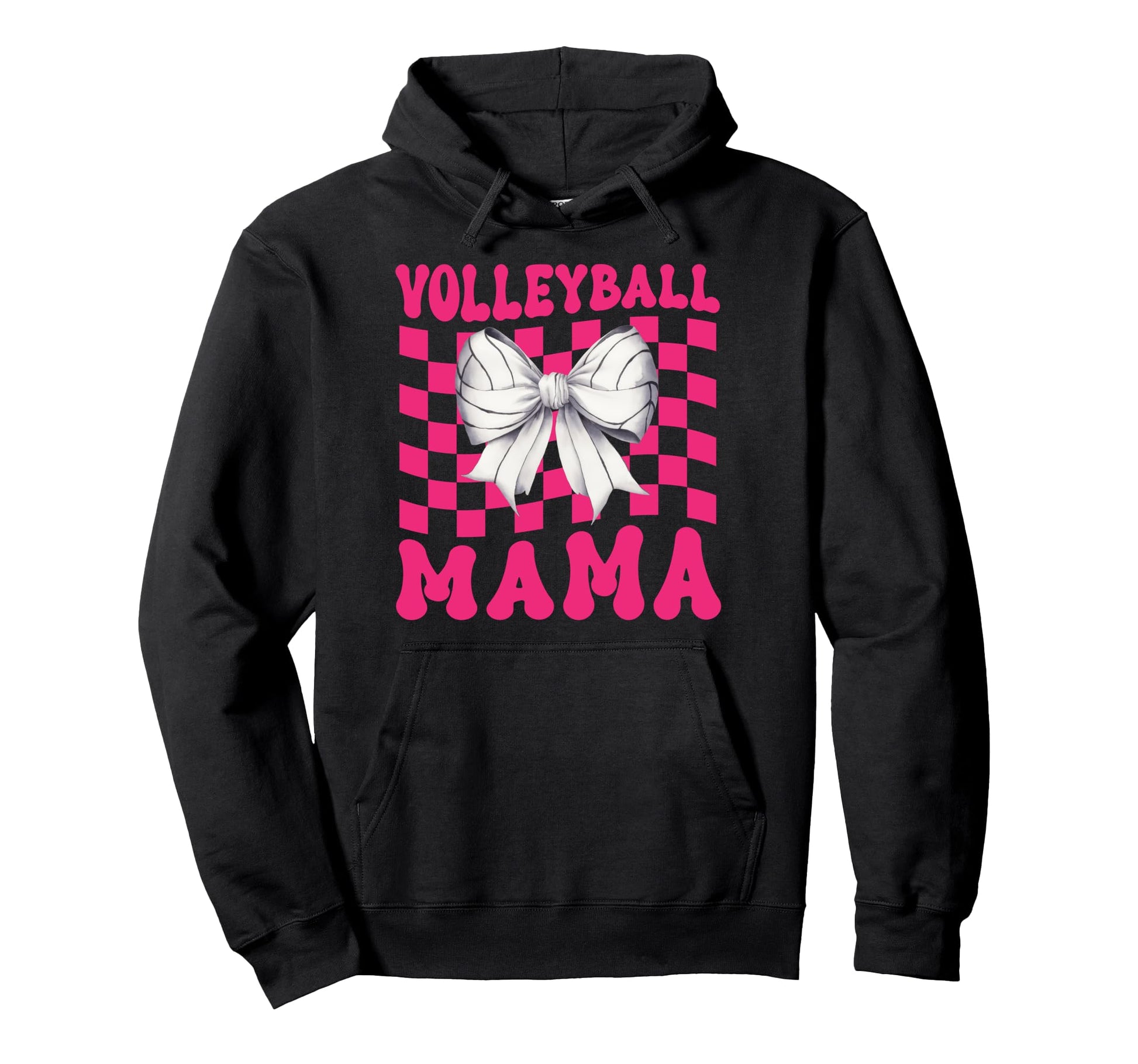 Volleyball Mama Coquette Bow Game Day Hoodie - Novelty Apparel Men Women - T-Shirt, Sweatshirt, Hoodie