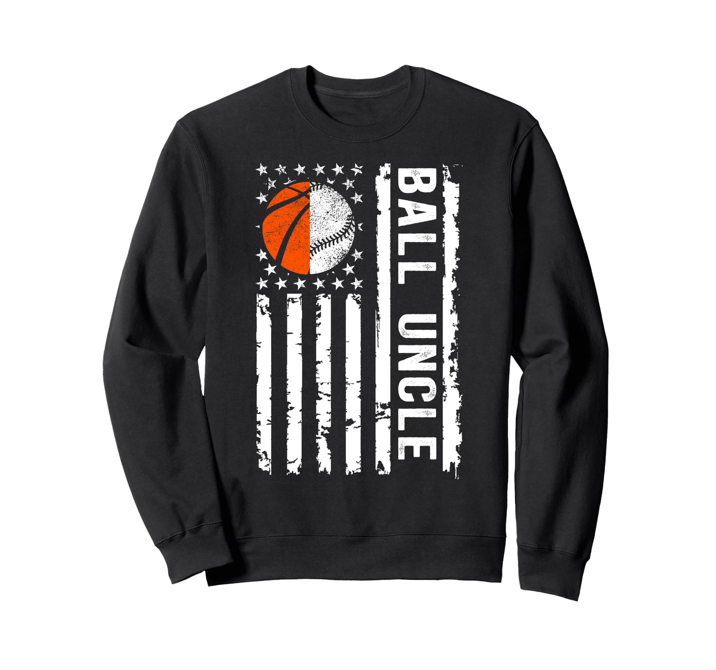 Ball Uncle Us Flag Baseball Sweatshirt - Streetwear Style for Adults - T-Shirt, Sweatshirt, Hoodie