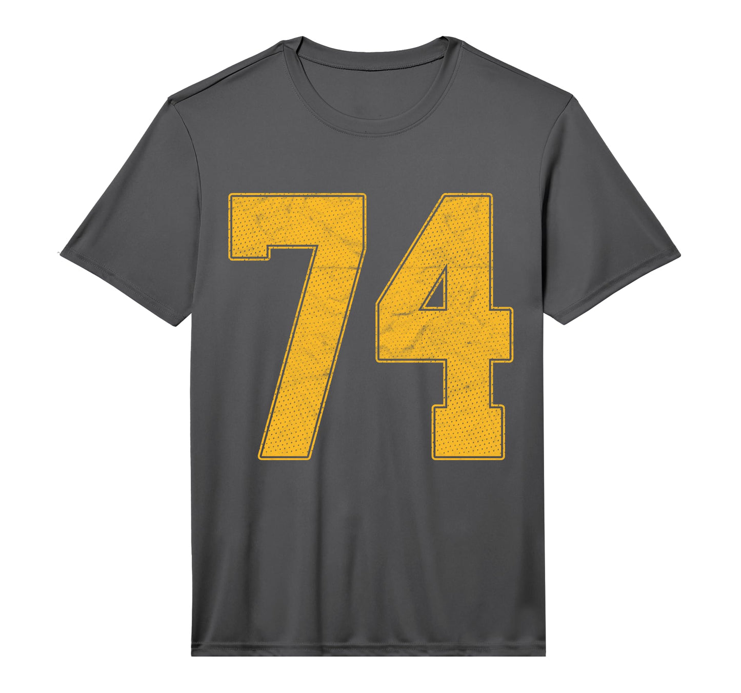 Number 74 Numbered Uniform Sports Team T-Shirt - Custom Art Print Unisex - T-Shirt, Sweatshirt, Hoodie
