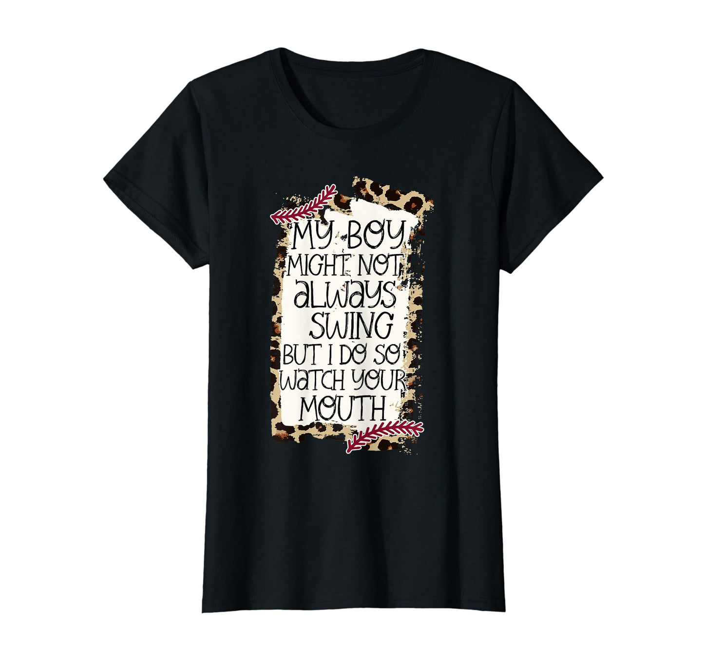 Womens Baseball Outfit Moms My Might T-Shirt - Graphic Print for Adults - T-Shirt, Sweatshirt, Hoodie