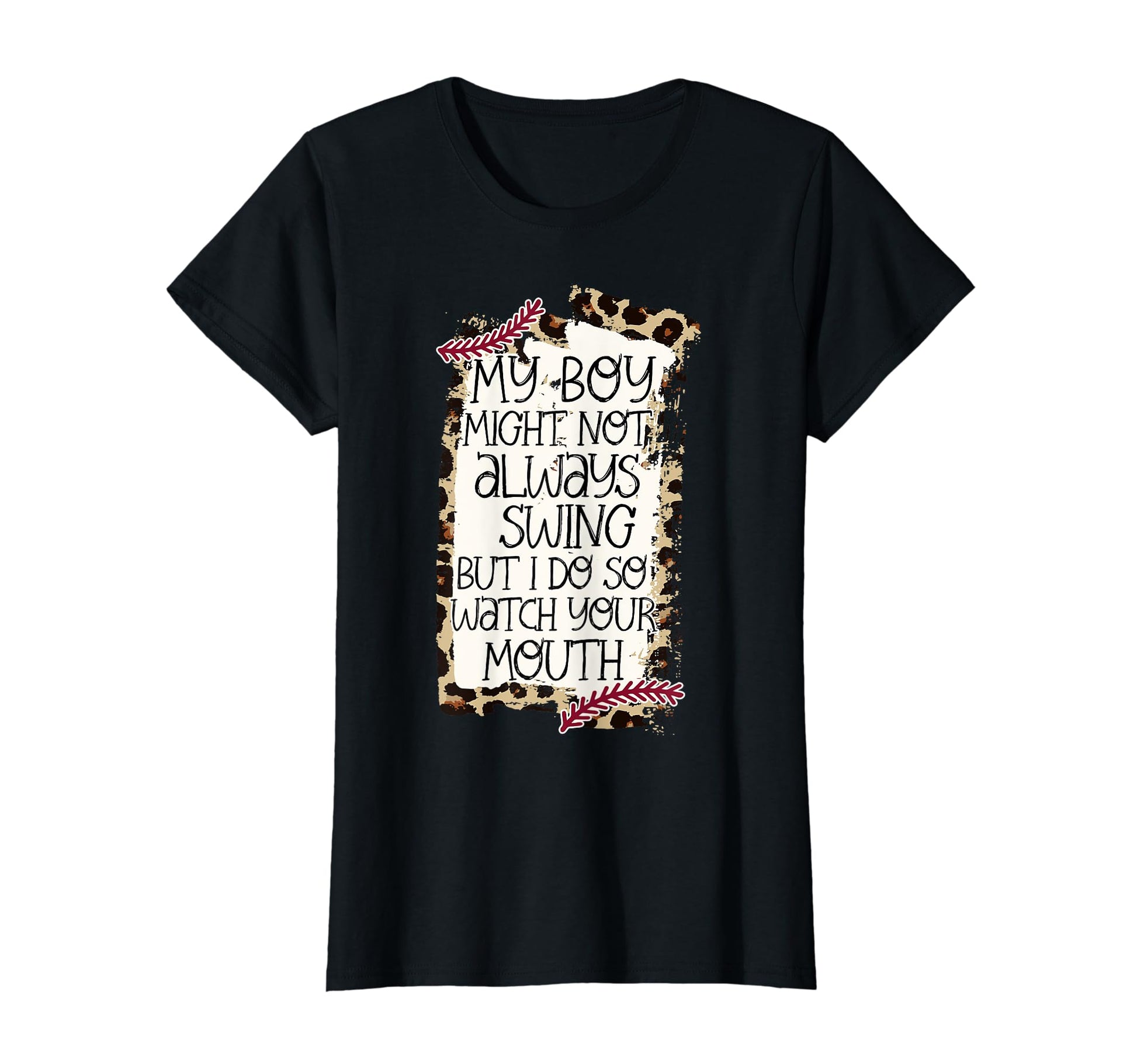 Womens Baseball Outfit Moms My Might T-Shirt - Graphic Print for Adults - T-Shirt, Sweatshirt, Hoodie