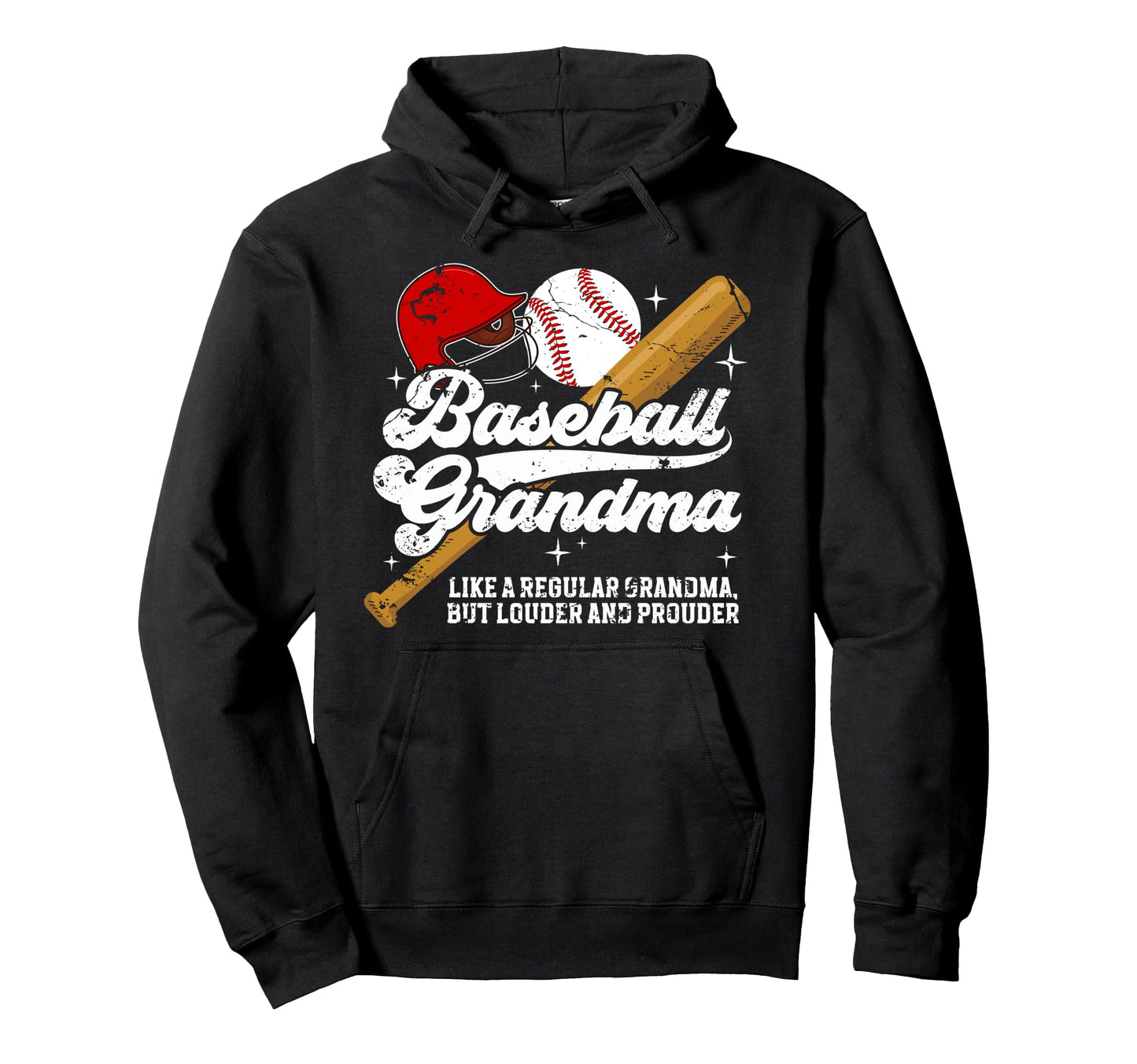 Baseball Grandma Baseball Player Hoodie - Aesthetic Graphic Unisex - T-Shirt, Sweatshirt, Hoodie