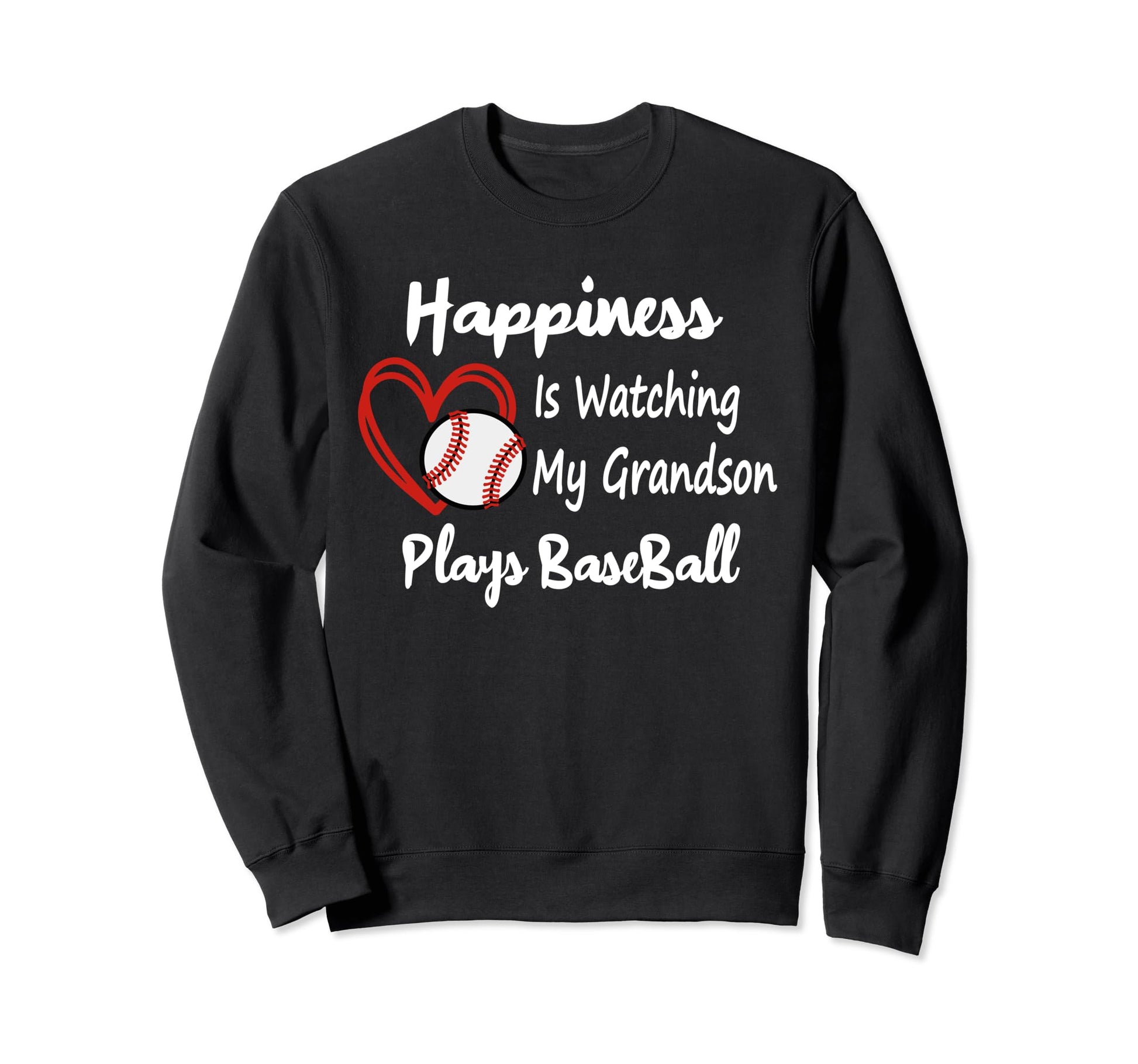 Happiness Is Watching My Grandson Sweatshirt - Aesthetic Graphic Unisex - T-Shirt, Sweatshirt, Hoodie
