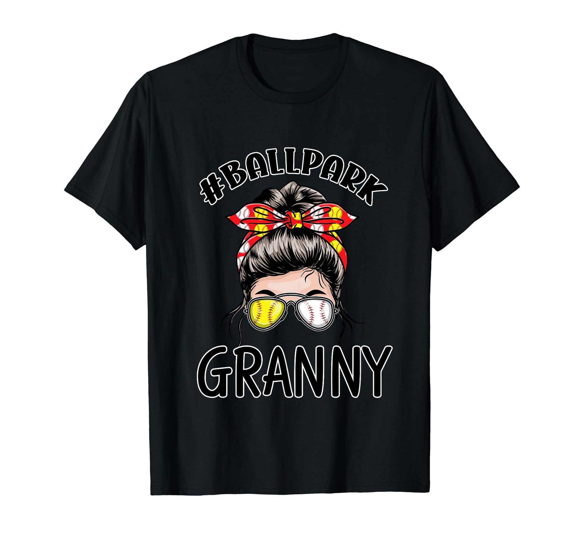 Baseball Grandma Ballpark Granny T-Shirt - Aesthetic Graphic Men Women - T-Shirt, Sweatshirt, Hoodie