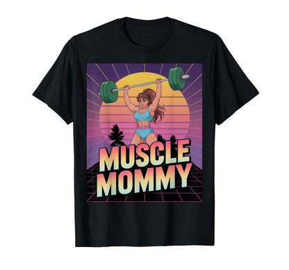 Anime Muscle Mommy Weightlifting T-Shirt - Casual Everyday Wear Men Women - T-Shirt, Sweatshirt, Hoodie
