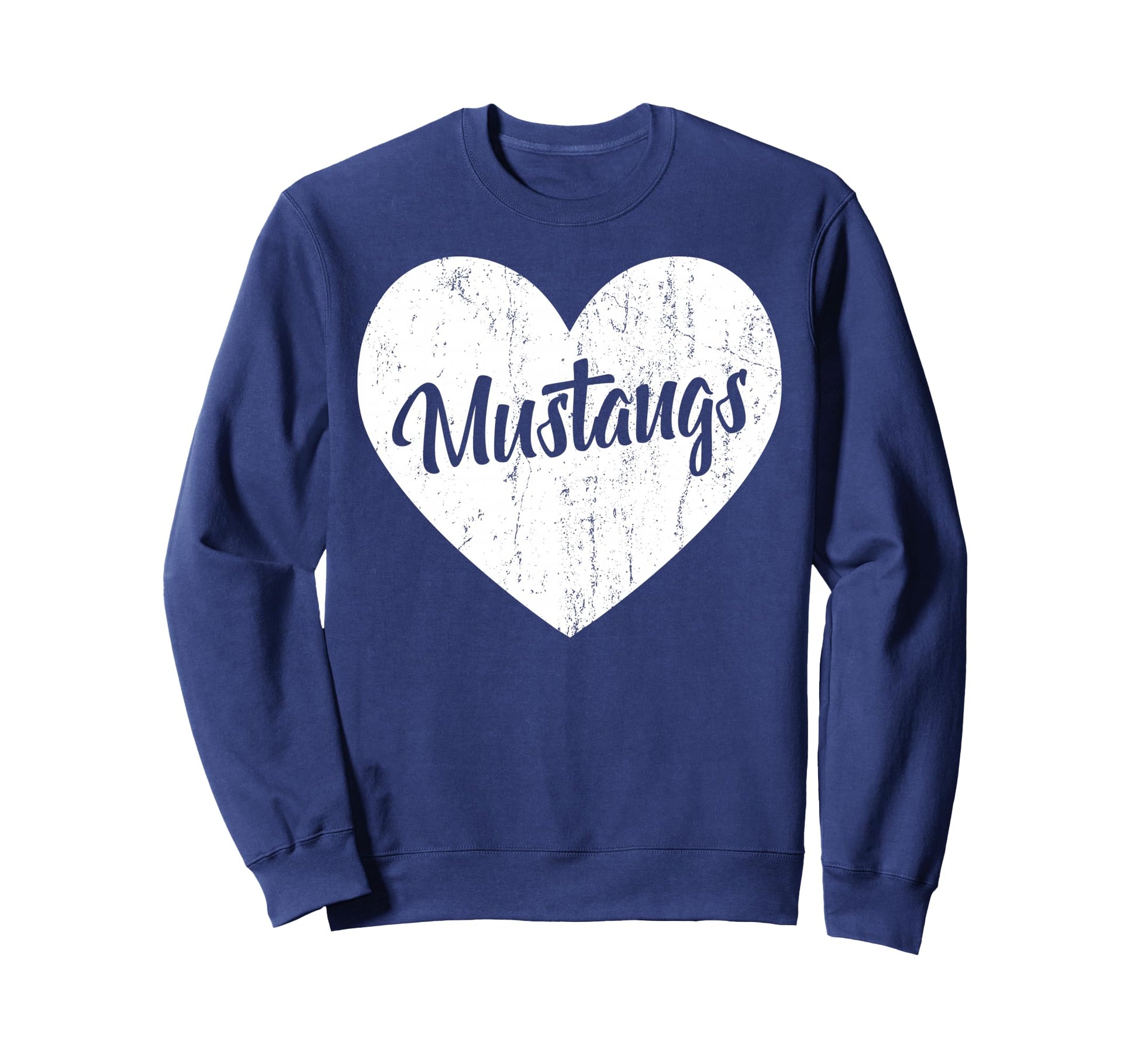 Mustangs School Sports Fan Team Sweatshirt - Custom Art Print Unisex - T-Shirt, Sweatshirt, Hoodie