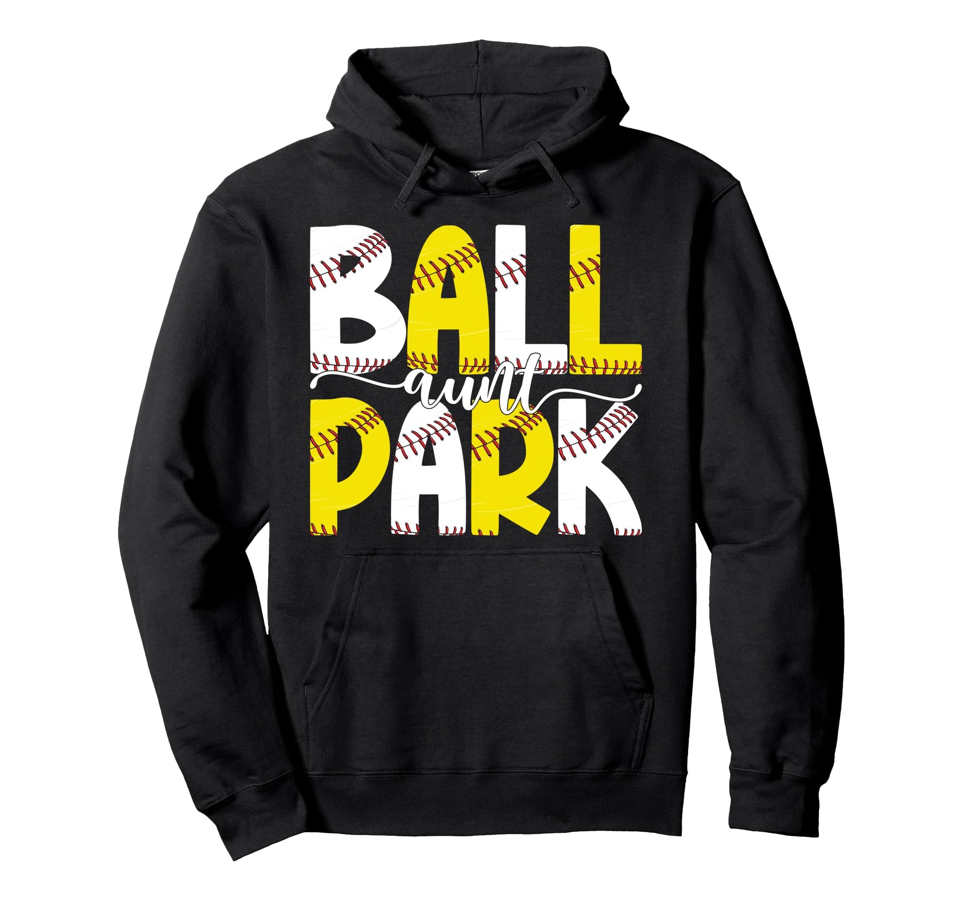 Ballpark Aunt Softball Baseball Aunt Hoodie - Minimalist Print Unisex - T-Shirt, Sweatshirt, Hoodie