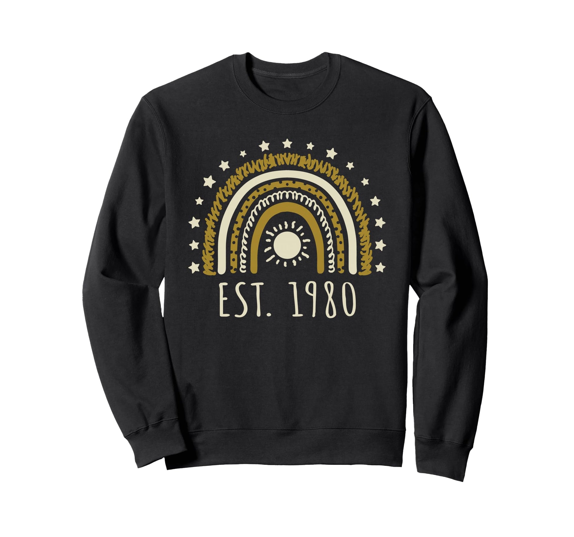 Est 1980 Rainbow Established 1980 Sweatshirt - Trendy Graphic Unisex - T-Shirt, Sweatshirt, Hoodie