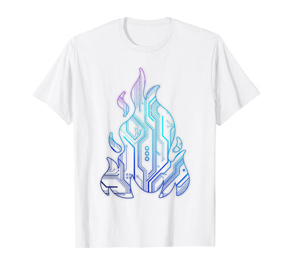 Cyber Aesthetic Flame Futurism T-Shirt - Streetwear Style Men Women - T-Shirt, Sweatshirt, Hoodie