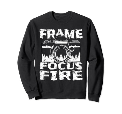 Photo Camera Photographer Flash Sweatshirt - Aesthetic Graphic for Adults - T-Shirt, Sweatshirt, Hoodie
