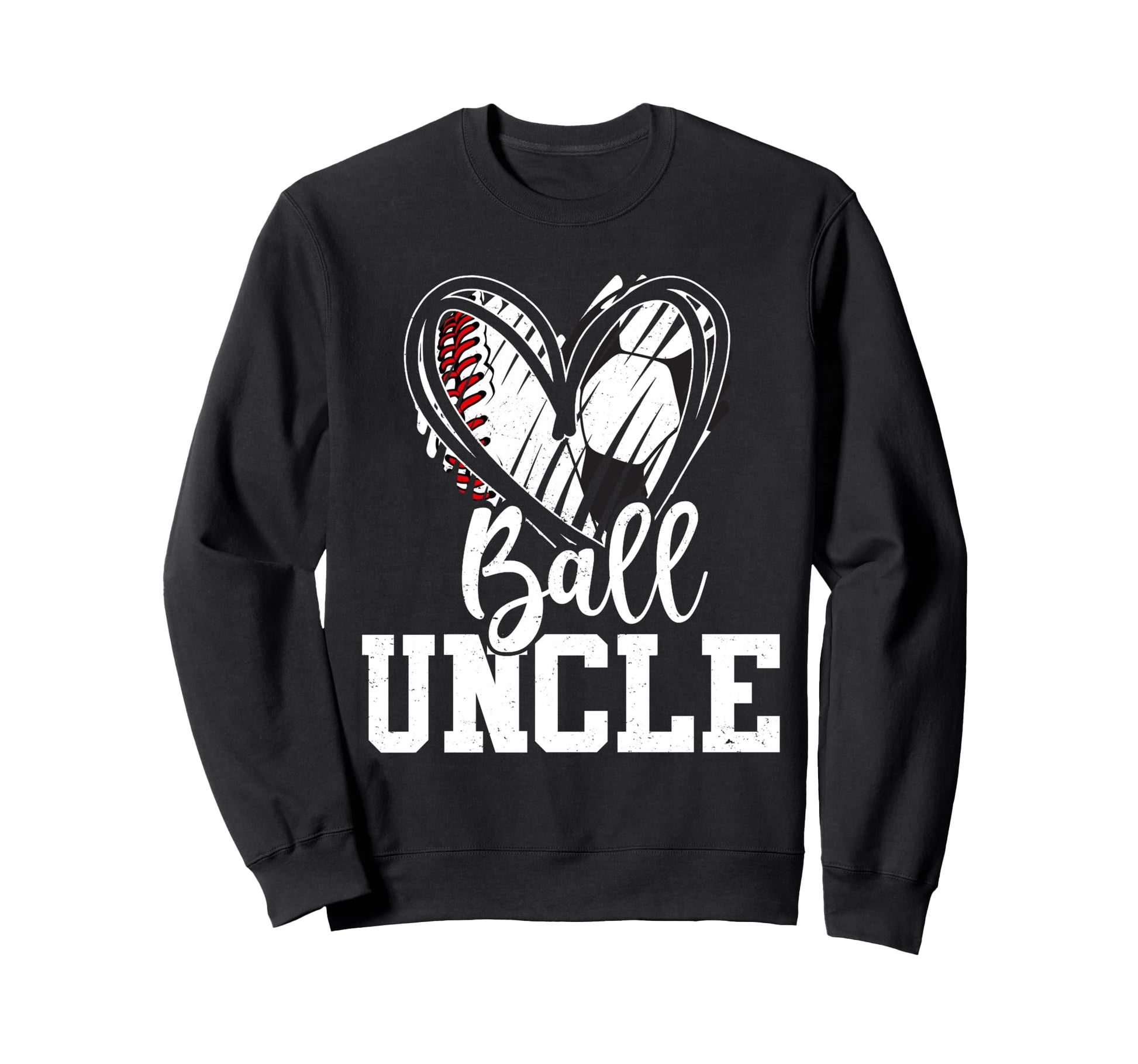 Ball Uncle Heart Baseball Soccer Ball T-Shirt - Aesthetic Graphic Men Women - T-Shirt, Sweatshirt, Hoodie