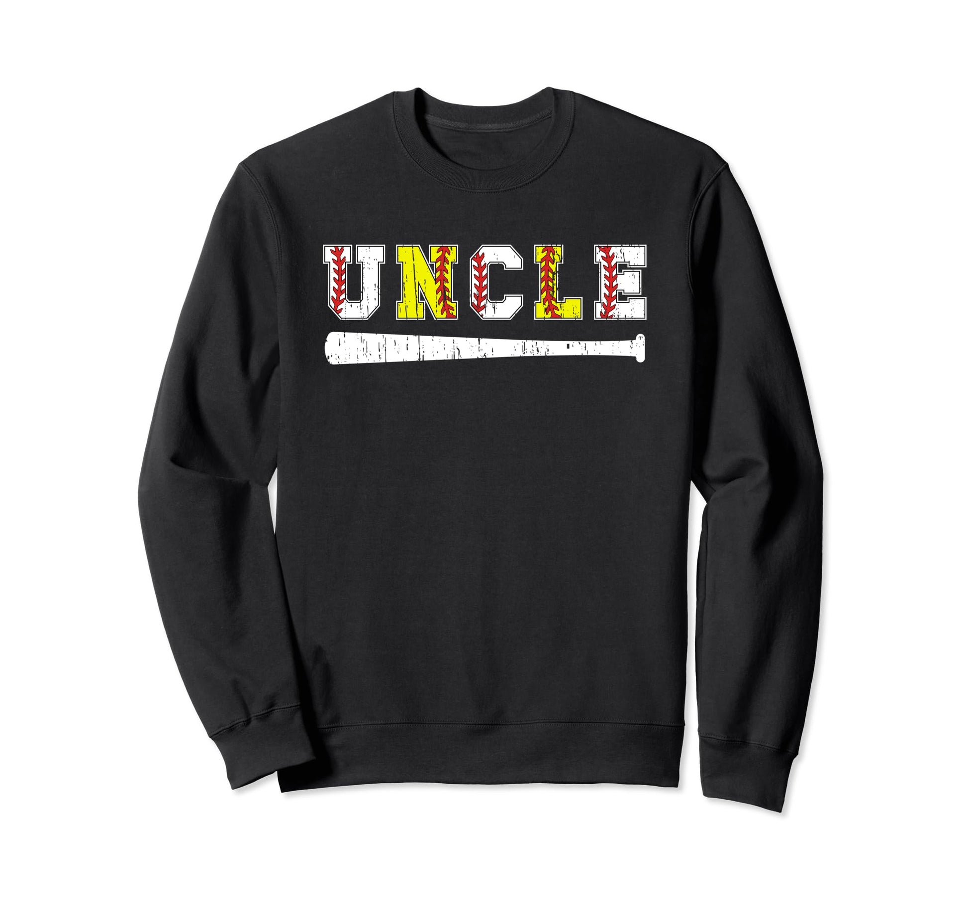 Softball Baseball Uncle Baseball Sweatshirt - Fun Novelty Design Men Women - T-Shirt, Sweatshirt, Hoodie