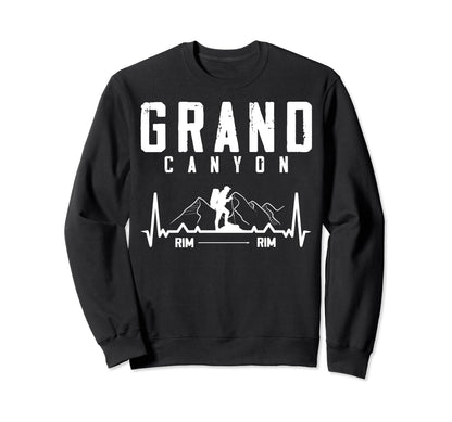 Grand Canyon National Park Rim Rim Sweatshirt - Trendy Graphic for Adults - T-Shirt, Sweatshirt, Hoodie