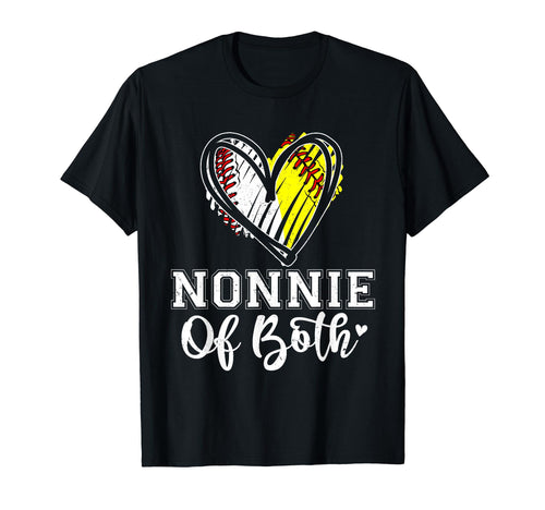 Nonnie Both Baseball Softball Grandma T-Shirt - Trendy Graphic Unisex - T-Shirt, Sweatshirt, Hoodie