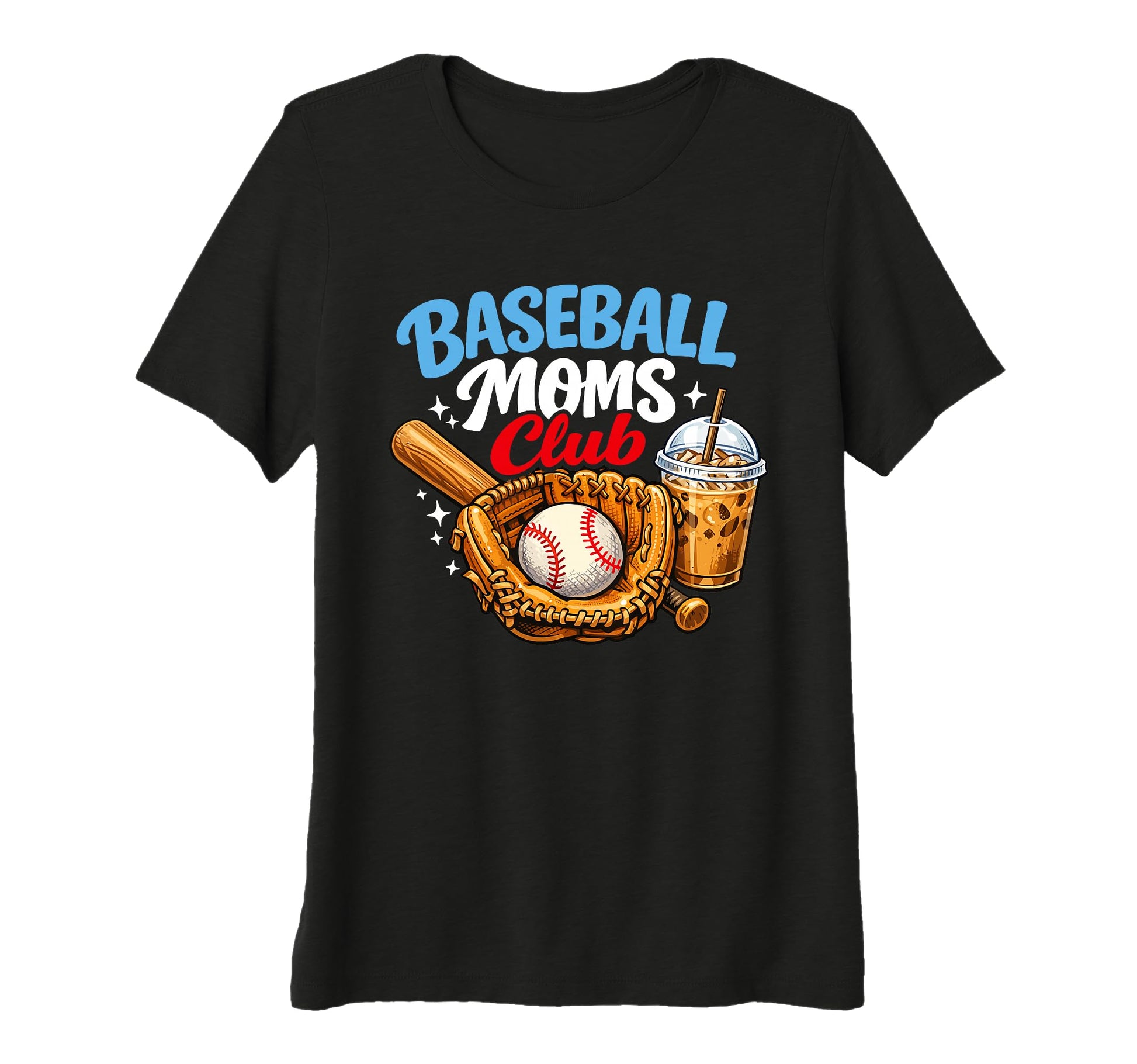 Womens Funny Baseball Moms Club T-Shirt - Casual Everyday Wear for Adults - T-Shirt, Sweatshirt, Hoodie