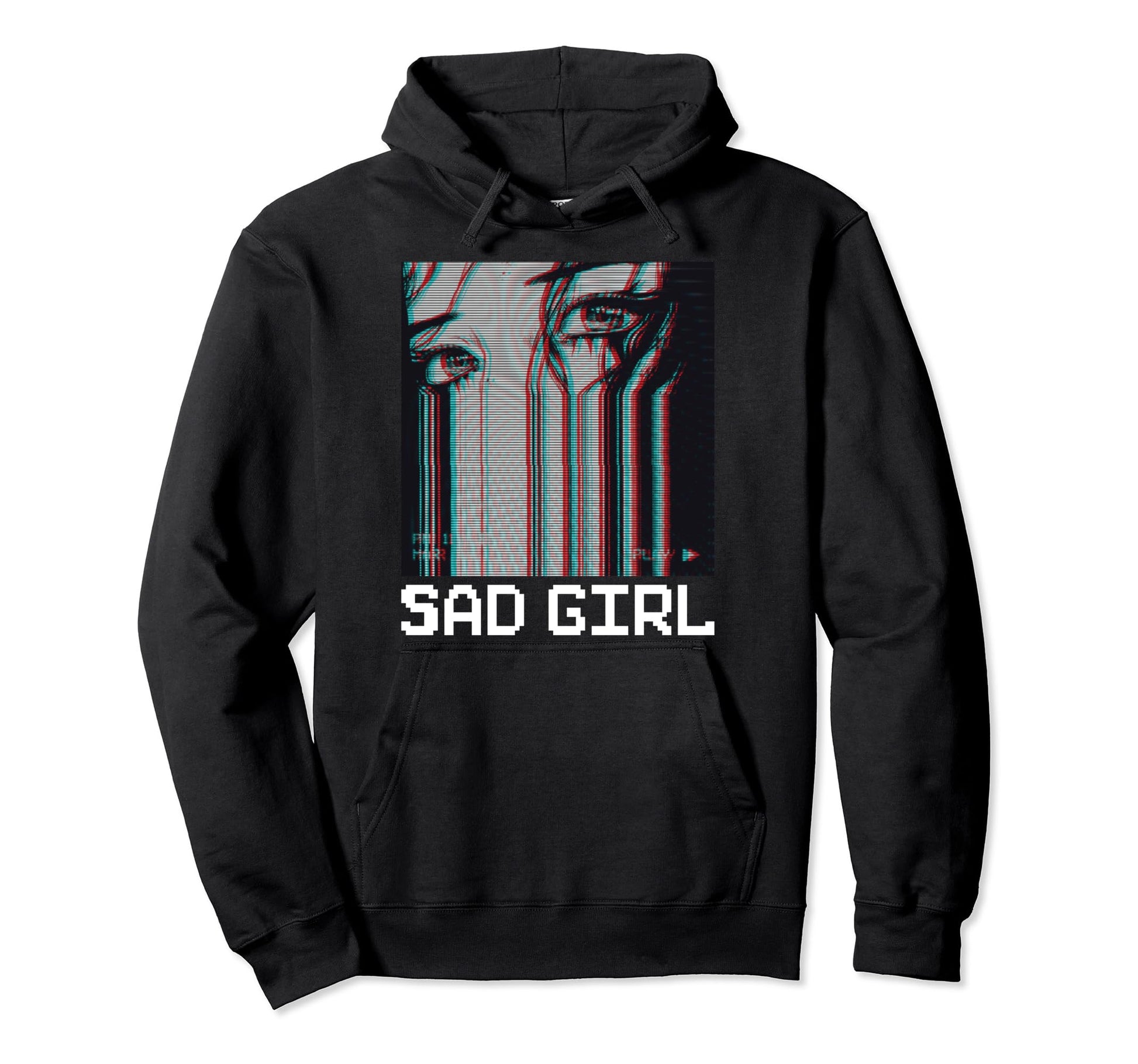 Sad Vaporwave Aesthetic Hoodie - Novelty Apparel Unisex - T-Shirt, Sweatshirt, Hoodie