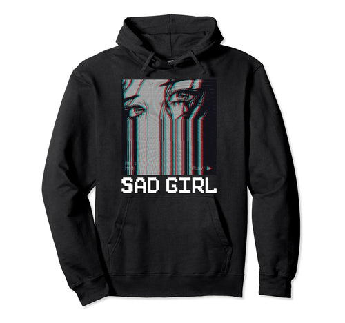 Sad Vaporwave Aesthetic Hoodie - Novelty Apparel Unisex - T-Shirt, Sweatshirt, Hoodie