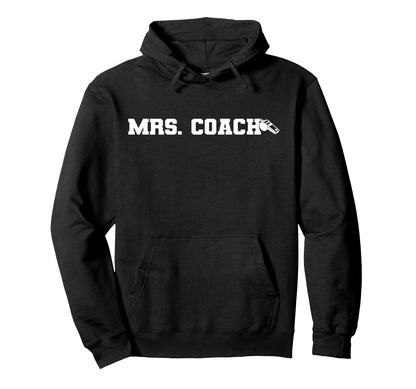 Mrs Coach Funny Football Basketball Hoodie - Aesthetic Graphic Unisex - T-Shirt, Sweatshirt, Hoodie