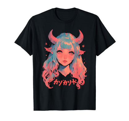 Goth Grunge Demon Anime Waifu Horror T-Shirt - Unique Graphic Men Women - T-Shirt, Sweatshirt, Hoodie
