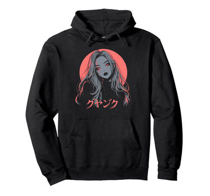Goth Grunge Demon Anime Waifu Horror Hoodie - Fun Novelty Design Men Women - T-Shirt, Sweatshirt, Hoodie