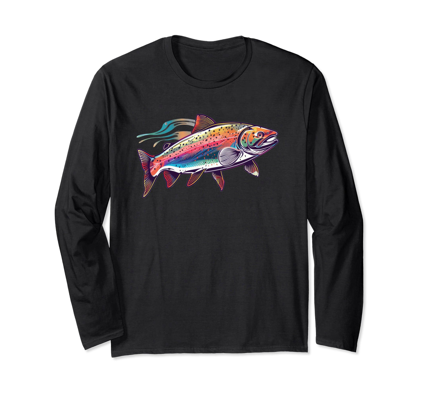 Rainbow Trout Fly Fishing Steelhead Hoodie - Graphic Print for Adults - T-Shirt, Sweatshirt, Hoodie