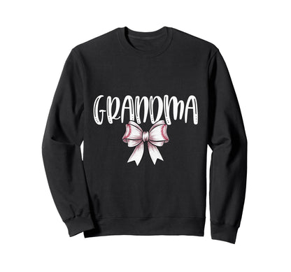 Coquette Baseball Grandma Spirit Sweatshirt - Trendy Graphic Unisex - T-Shirt, Sweatshirt, Hoodie