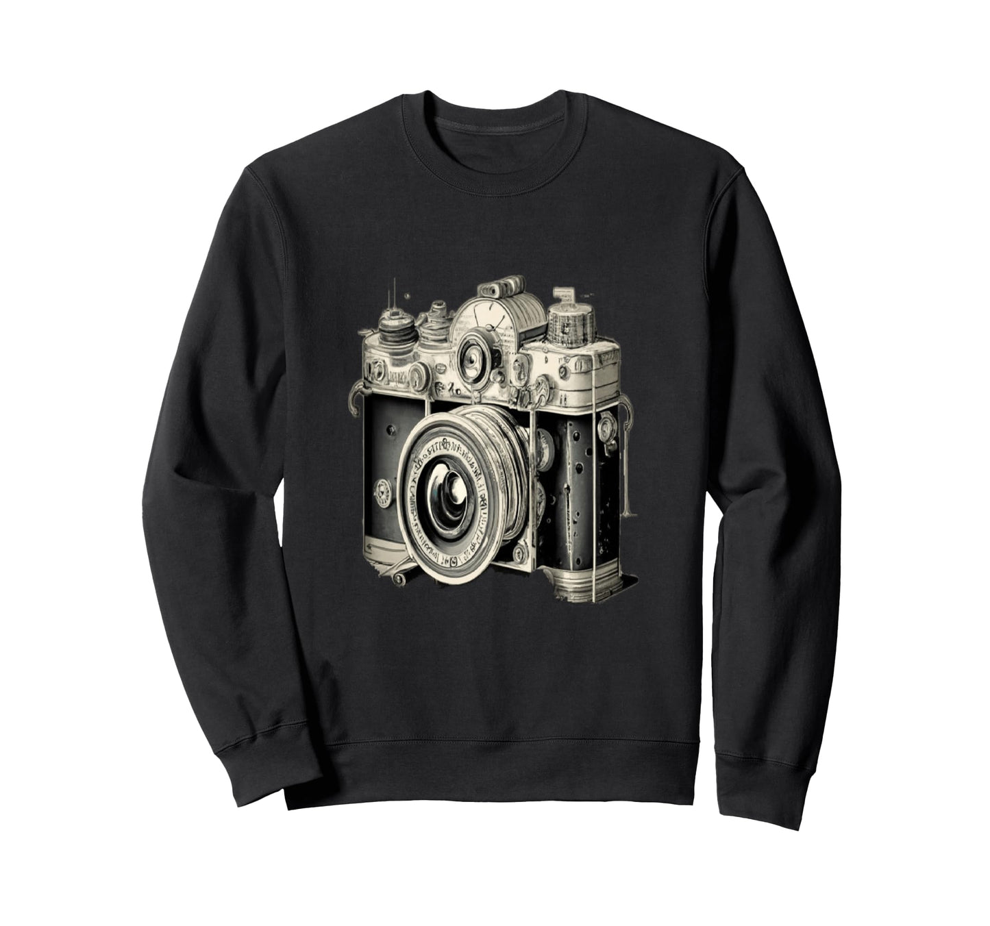 Camera Sweatshirt - Graphic Print Men Women - T-Shirt, Sweatshirt, Hoodie