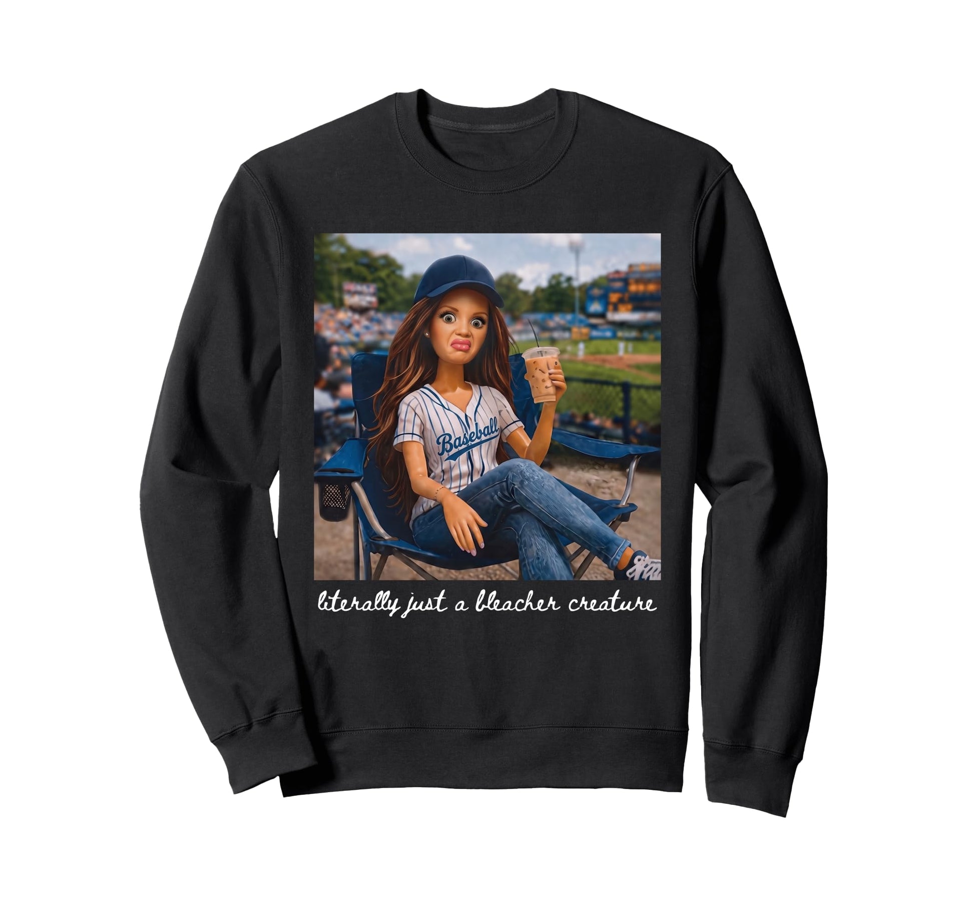 Literally Just Bleacher Creature Sweatshirt - Minimalist Print Men Women - T-Shirt, Sweatshirt, Hoodie