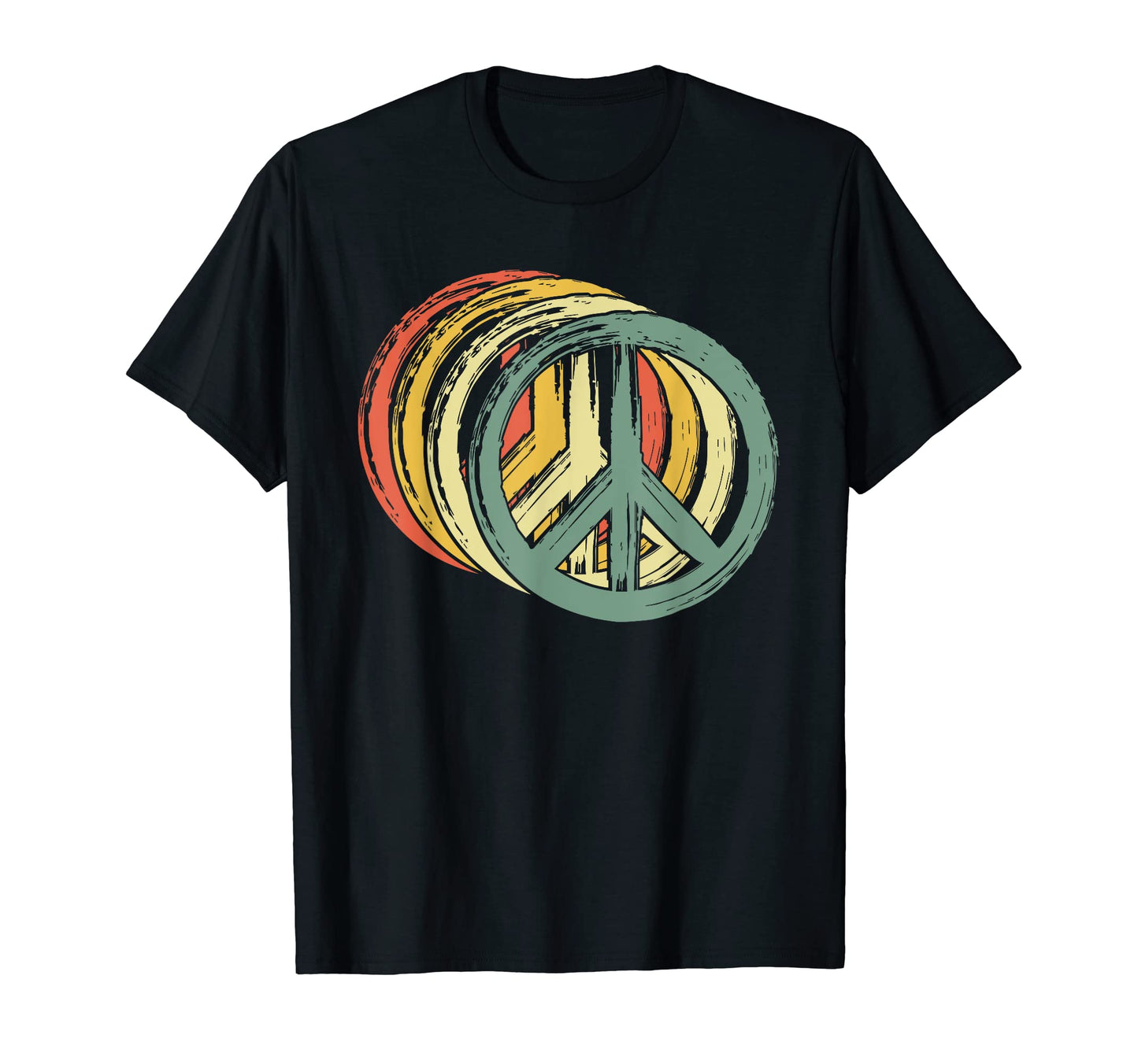 Mens Peace Sign Hippie 60S 70S 1960S Trippy T-Shirt - Graphic Print Unisex - T-Shirt, Sweatshirt, Hoodie