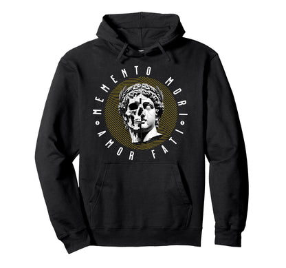 Memento Mori Amor Fati Skull Stoicism Hoodie - Streetwear Style Unisex - T-Shirt, Sweatshirt, Hoodie