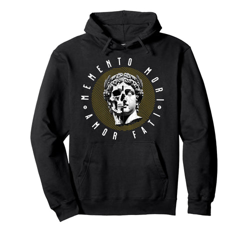 Memento Mori Amor Fati Skull Stoicism Hoodie - Streetwear Style Unisex - T-Shirt, Sweatshirt, Hoodie